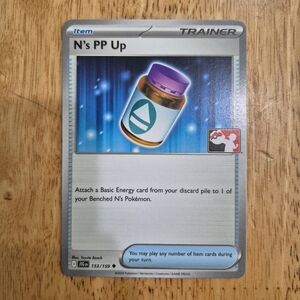 QTY 1 Pokemon N's PP Up Trainer Item Card
